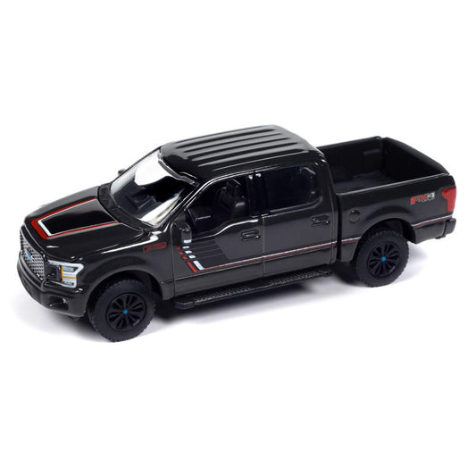 2020 Ford F-150 Lariat FX4 Super-Crew Pickup Truck (Lead Foot Gray w/Hood & Side Stripes)