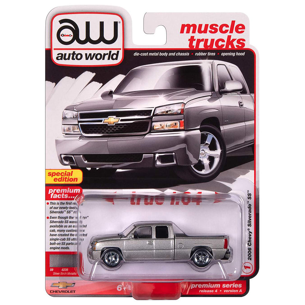 Auto World muscle truck model packaging with Chevrolet Silverado 1500