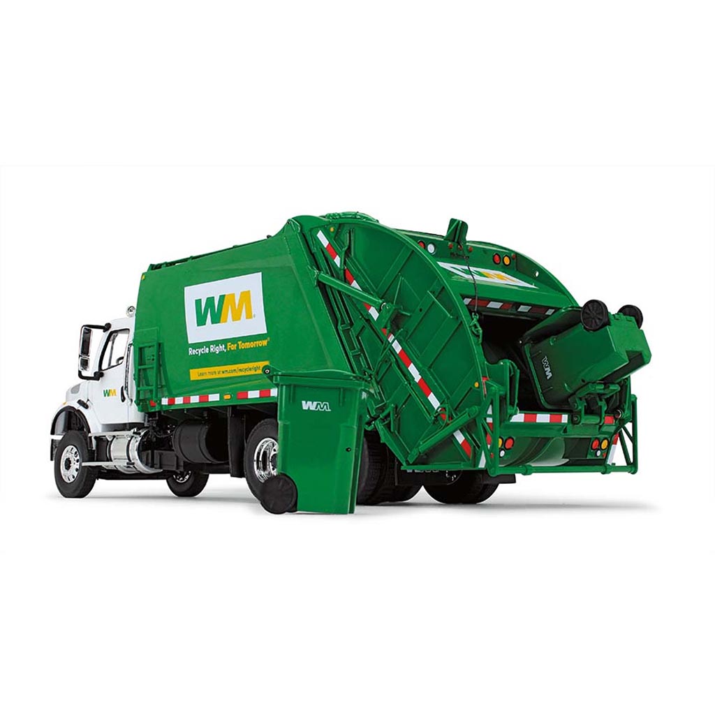 Freightliner M2 Refuse Truck "Waste Management" w/Trash Cans