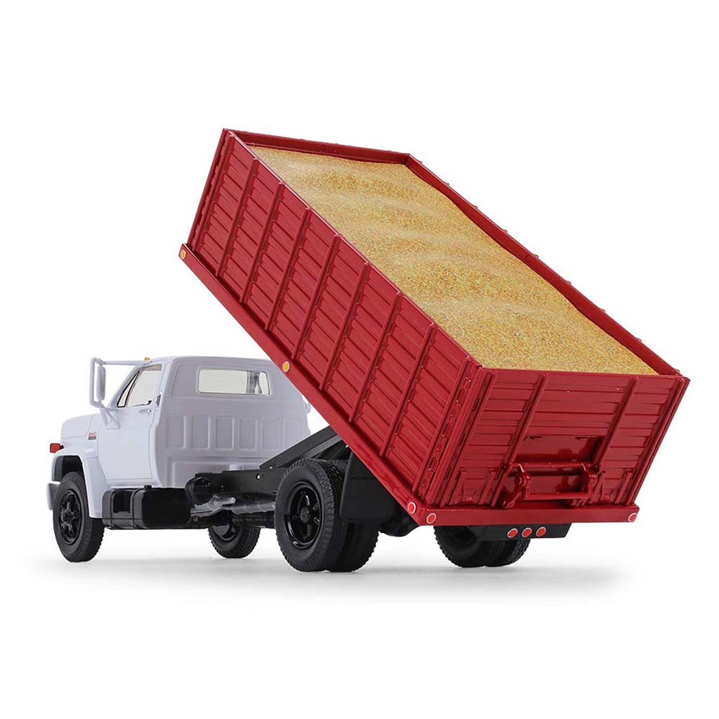 1975 GMC 6500 Grain Truck with Corn Load (White/Red)