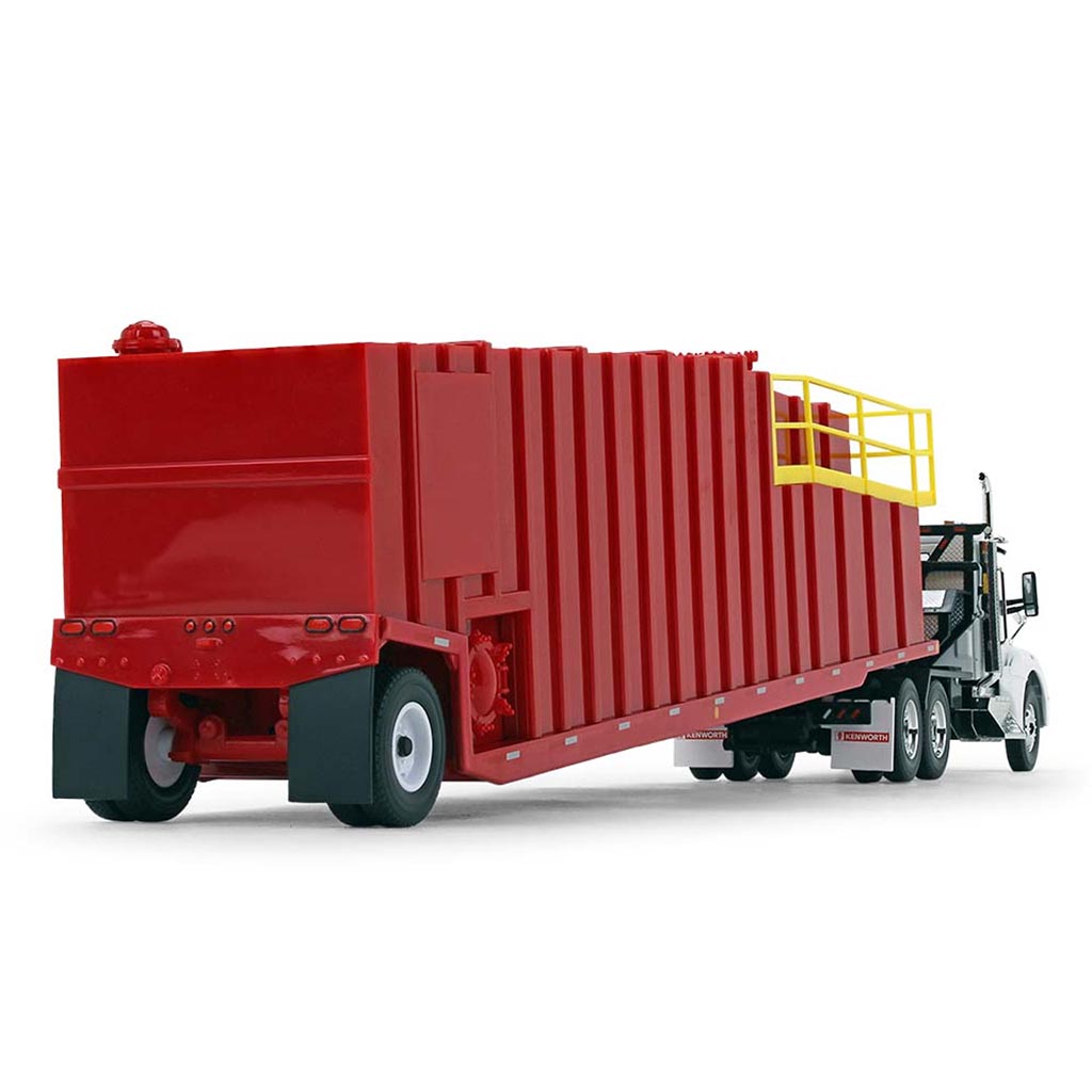 Kenworth T880 Winch Truck w/Pinnacle Frac Tank Trailer (White/Viper Red)