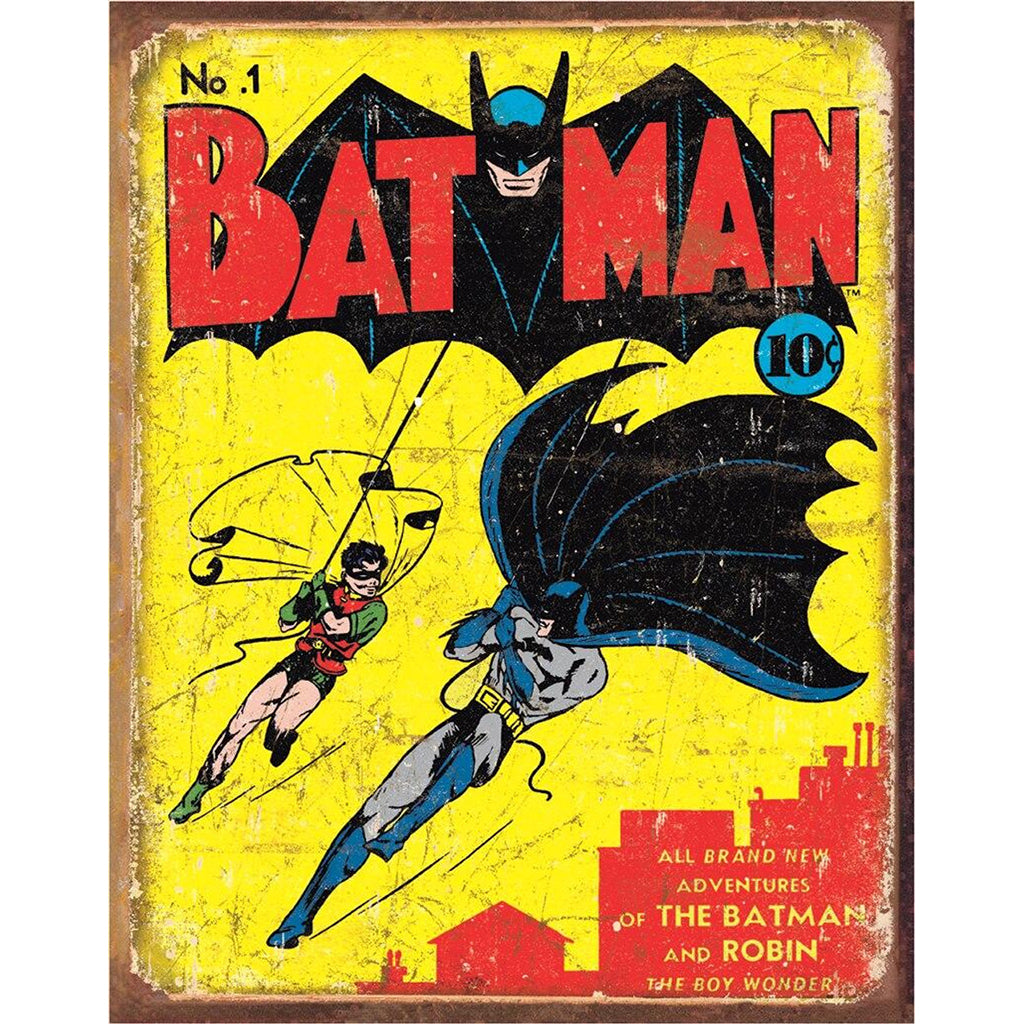 Tin Sign of the Cover of Batman issue number one