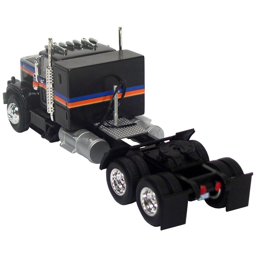 1977 Chevrolet Bison Tandem Axle Sleeper Cab Road Tractor (Black w/Stripes)