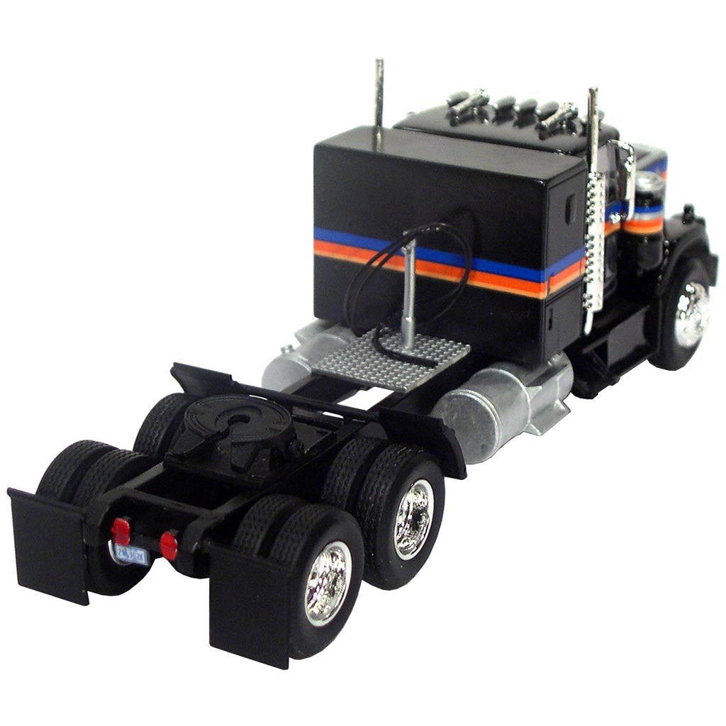 1977 Chevrolet Bison Tandem Axle Sleeper Cab Road Tractor (Black w/Stripes)