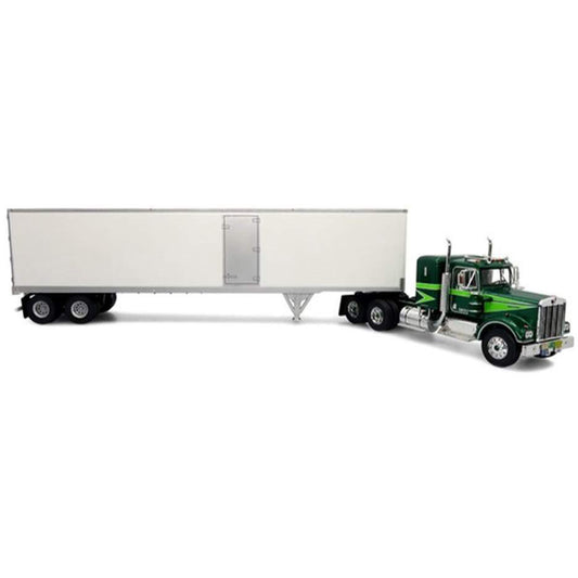 1974 Kenworth W900A w/Dry Van Trailer "S. Pruitt Trucking" (Green/White) "Movin' On" (1974-1976)