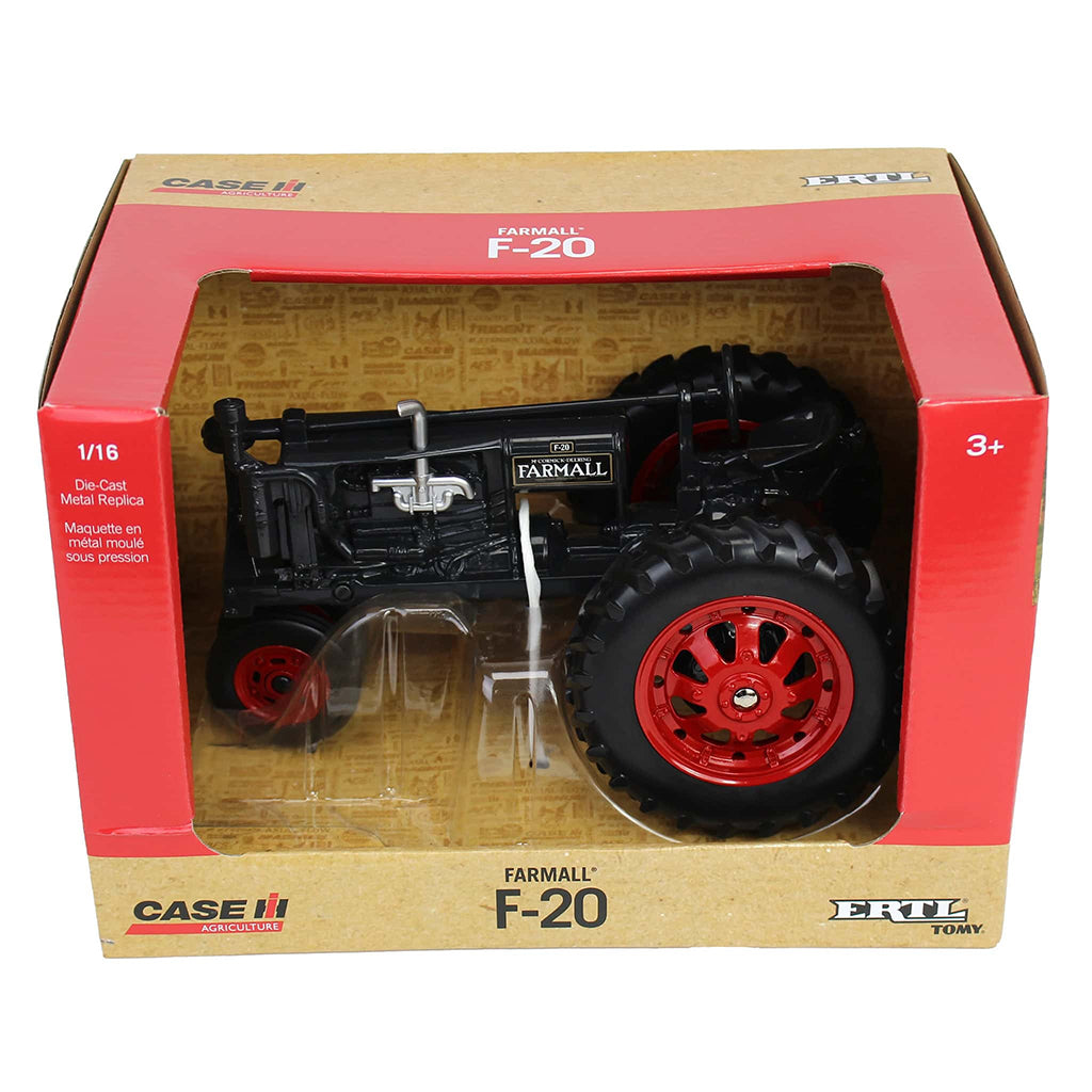 Toy Model McCormick-Deering Farmall F-20 Tractor in packaging on a white background