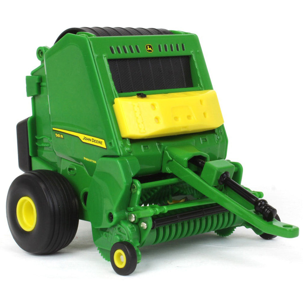 John Deere 561R Round Baler on a white background