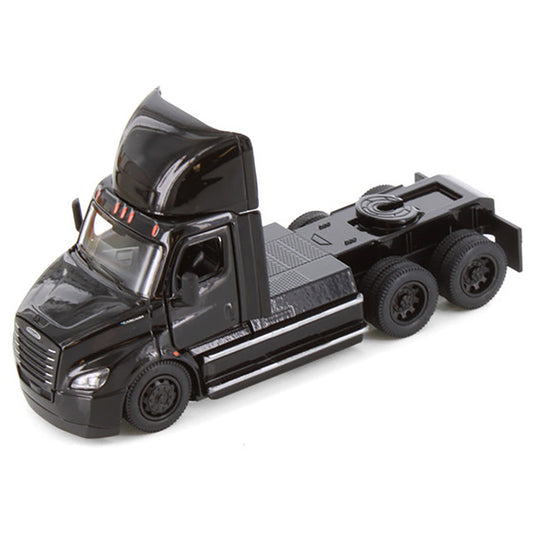 Model of a 2022 Freightliner eCascadia Day Cab Tractor on a White Background