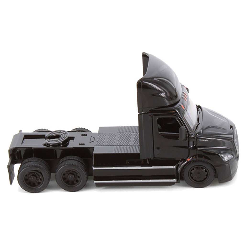 Model of a 2022 Freightliner eCascadia Day Cab Tractor on a White Background