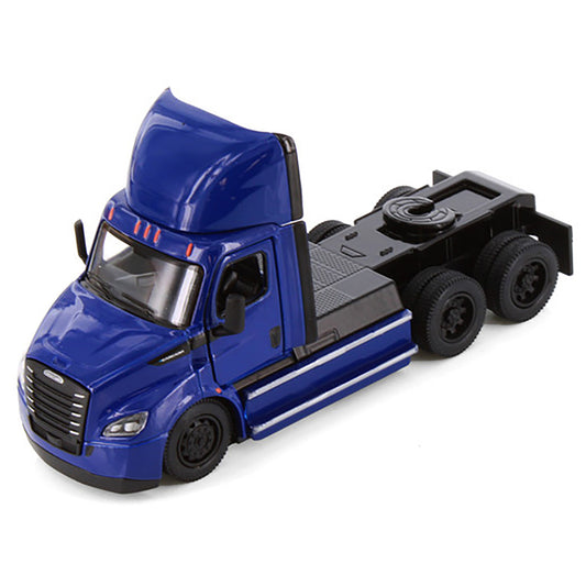 Model of a 2022 Freightliner eCascadia Day Cab Tractor on a White Background