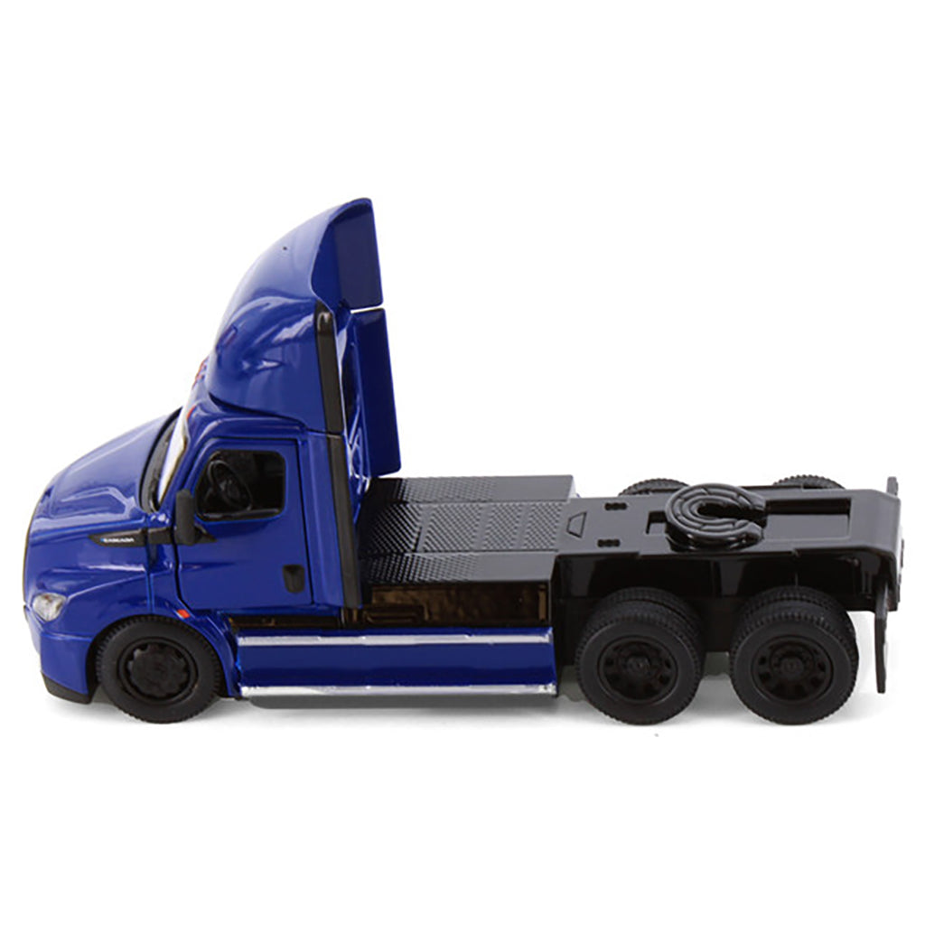 Model of a 2022 Freightliner eCascadia Day Cab Tractor on a White Background