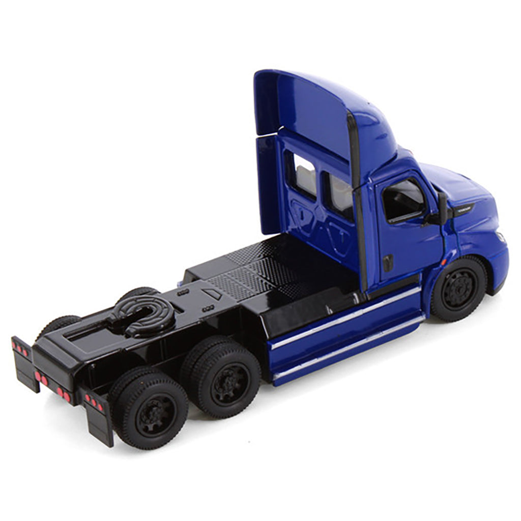 Model of a 2022 Freightliner eCascadia Day Cab Tractor on a White Background