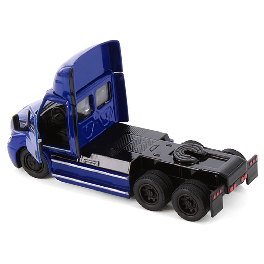 Model of a 2022 Freightliner eCascadia Day Cab Tractor on a White Background