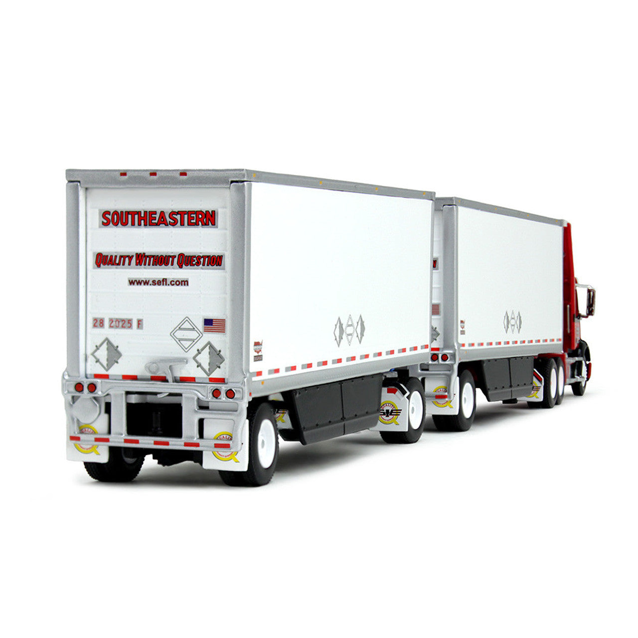 Truck with 'Southeastern' branding on a white background