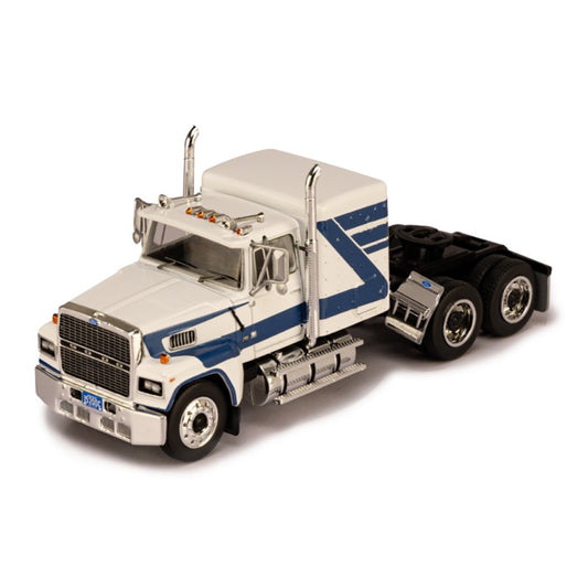 1978 Ford LTL-9000 Tractor (White w/Blue Stripes)
