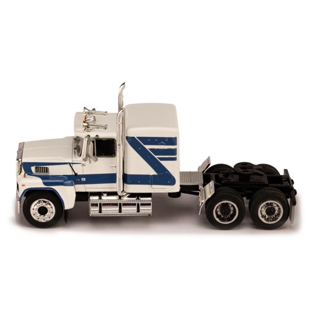 1978 Ford LTL-9000 Tractor (White w/Blue Stripes)