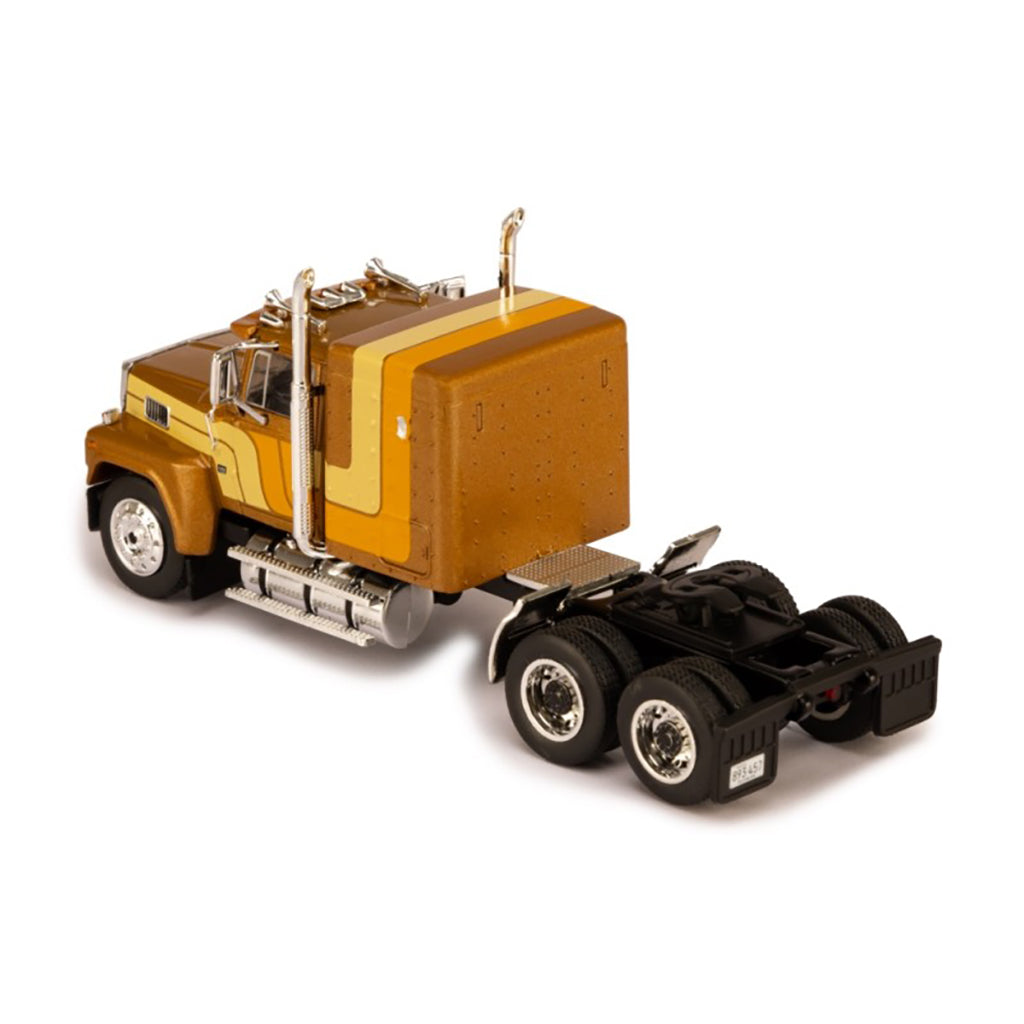 1978 Ford LTL-9000 Tractor (Brown w/Orange & Cream Stripes)