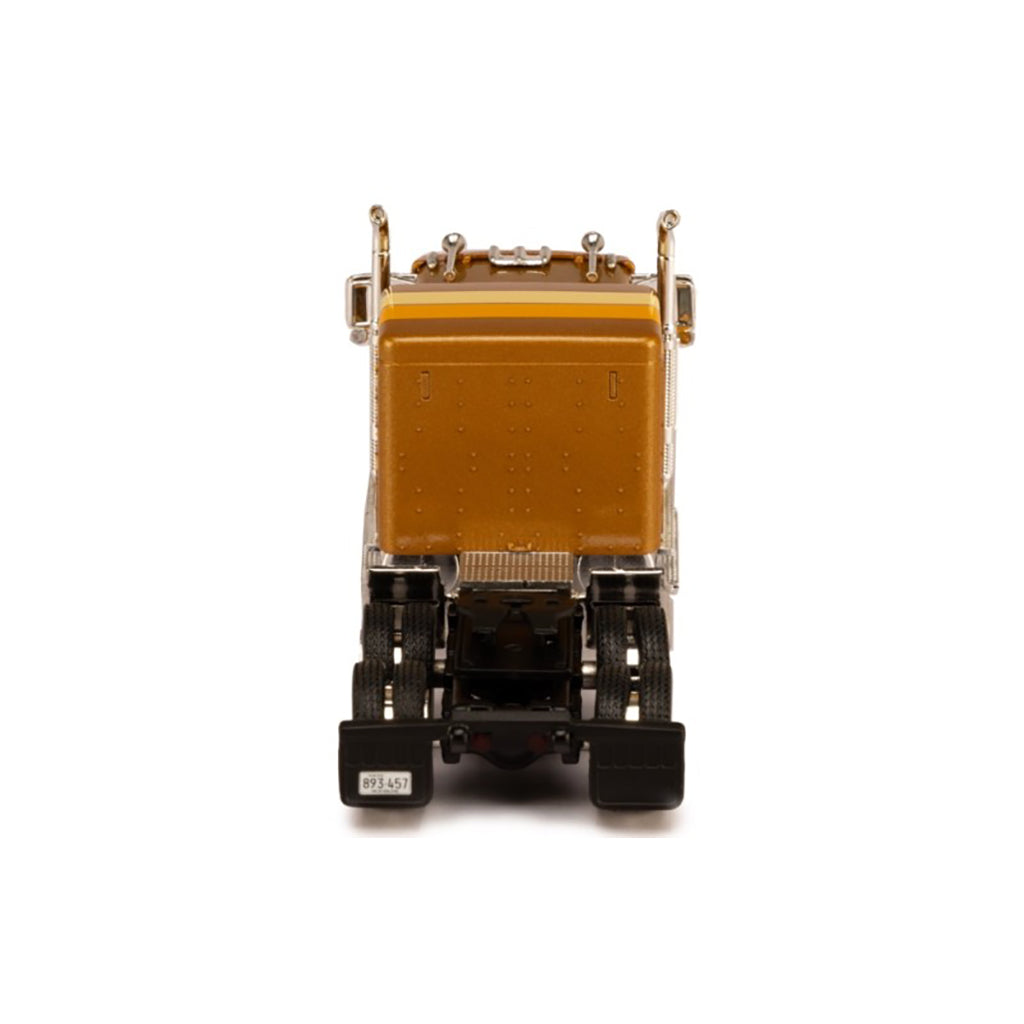 1978 Ford LTL-9000 Tractor (Brown w/Orange & Cream Stripes)