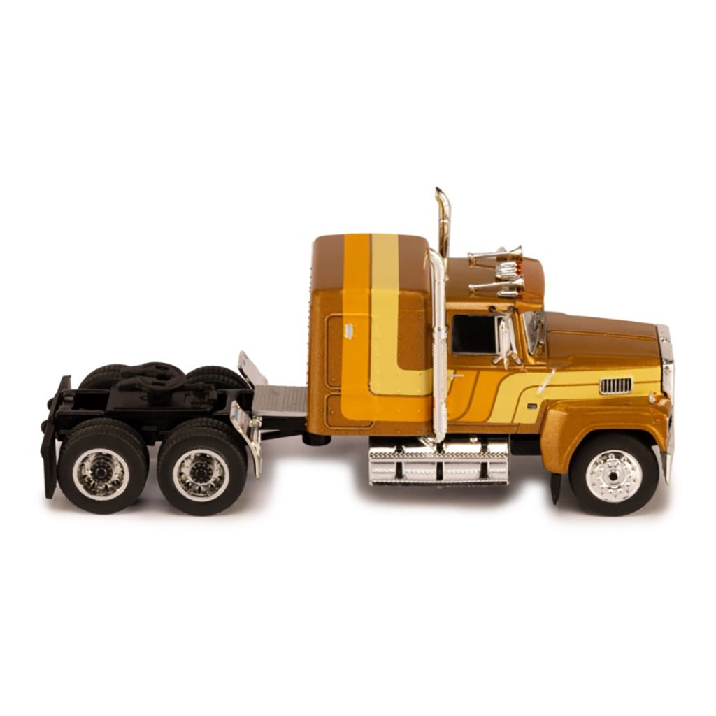 1978 Ford LTL-9000 Tractor (Brown w/Orange & Cream Stripes)