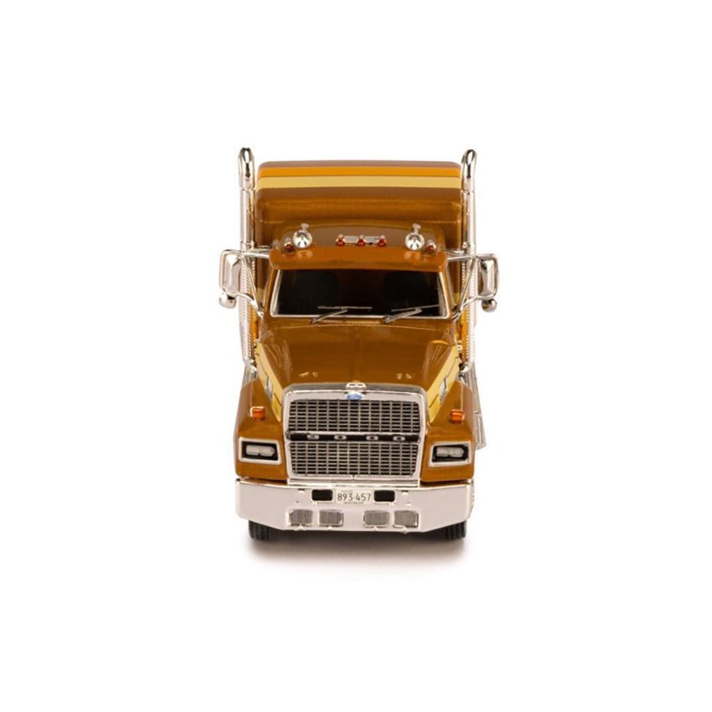 1978 Ford LTL-9000 Tractor (Brown w/Orange & Cream Stripes)