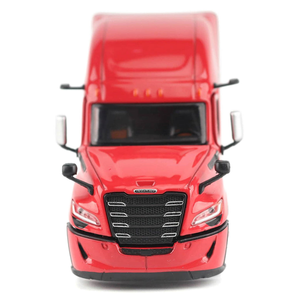 Red truck model on a white background