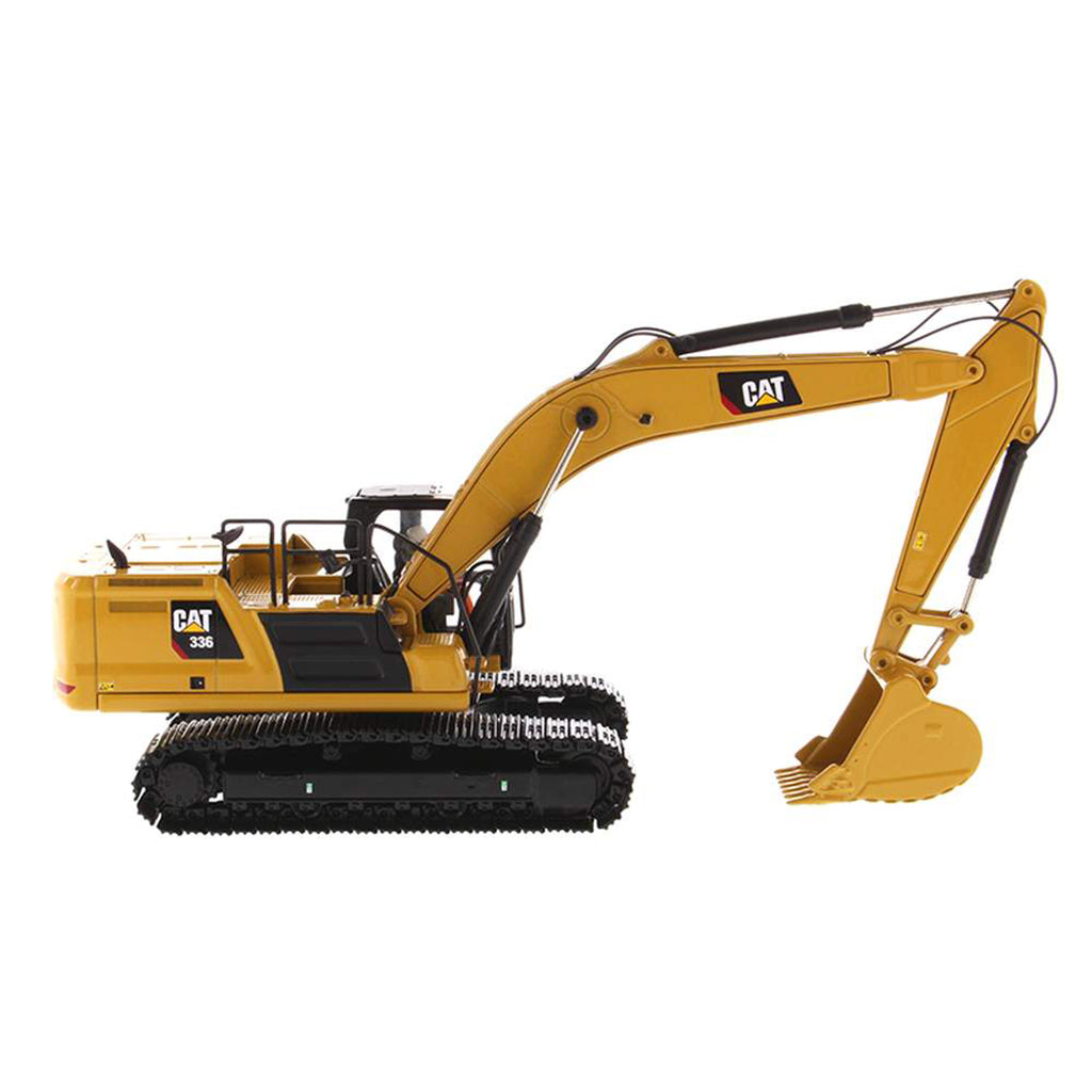 Model of a Next Generation Caterpillar 336 Hydraulic Excavator on a White Background