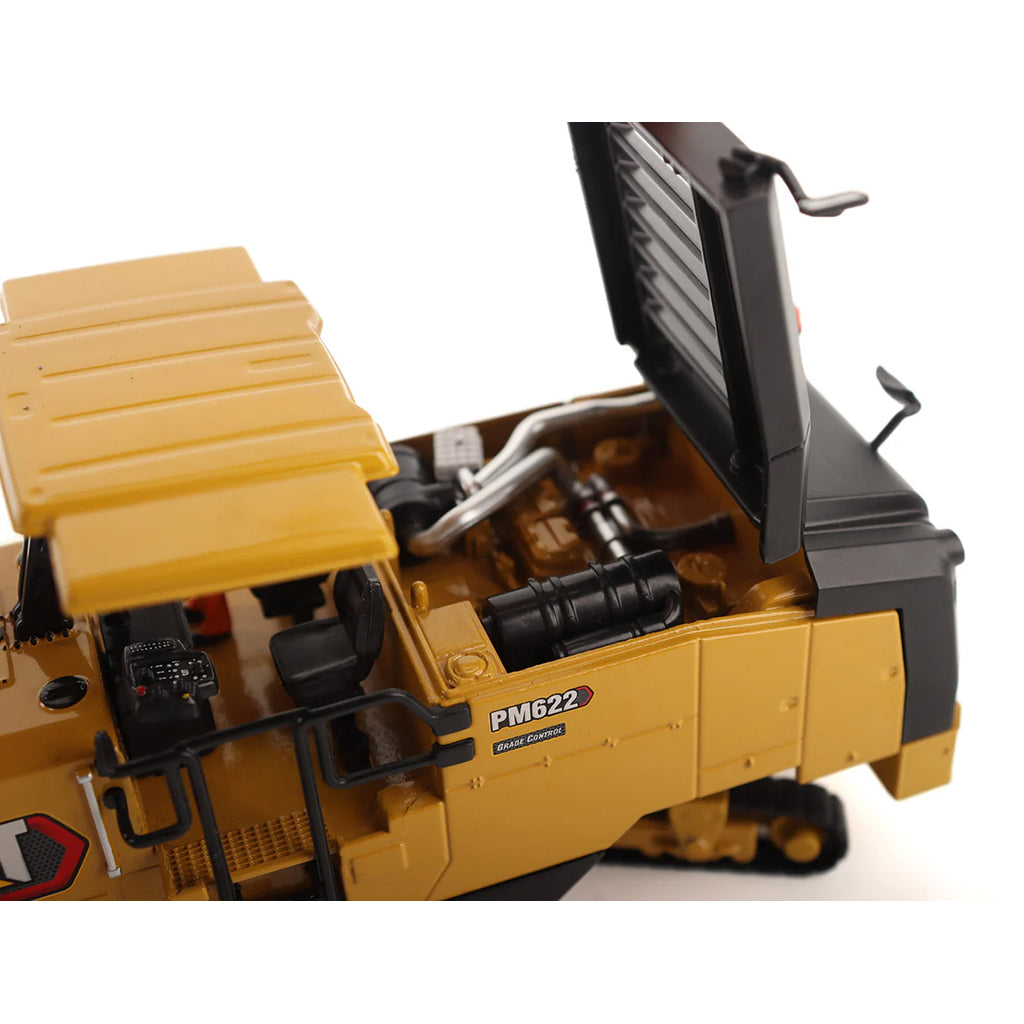 Model of a Caterpillar PM622 Cold Planer on a White Background