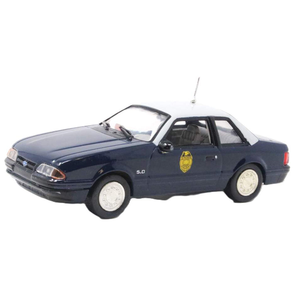 Model car in blue color on a white background