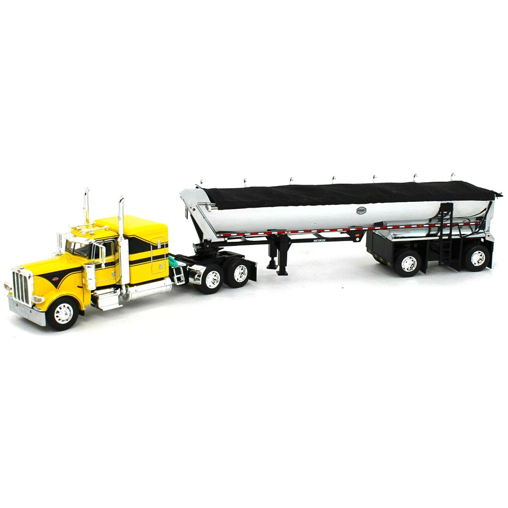 Peterbilt 389 w/MAC 'Simizer Round Bottom End Dump Trailer (Yellow/Black)