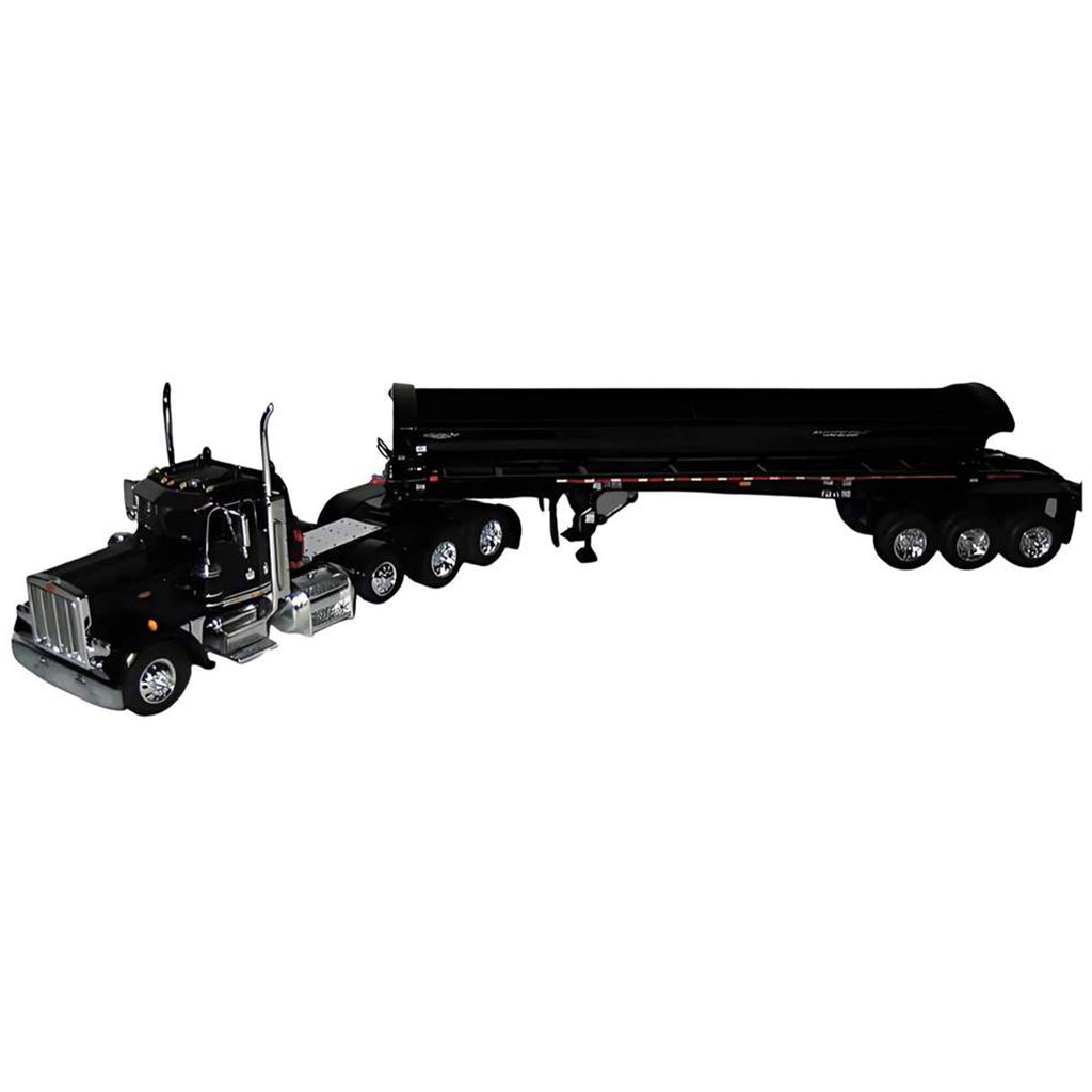 Peterbilt 359 Tri-Axle Day Cab with SmithCo Tri-Axle Side Dump Trailer (Black)