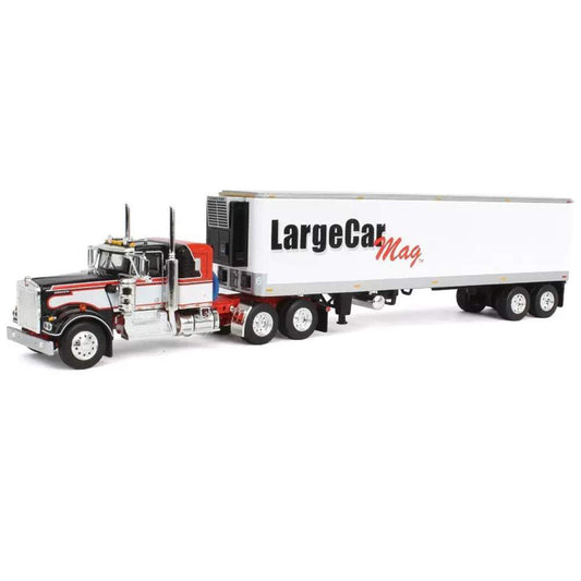 Kenworth W900A w/40' Reefer Van Trailer "LargeCar Magazine"