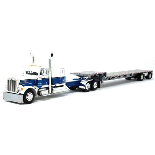 Peterbilt 379 w/53' Transcraft Step Deck Trailer (Blue/White)