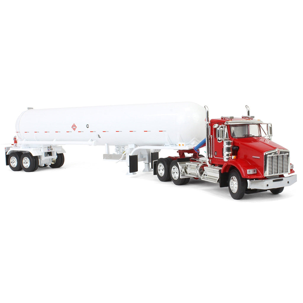 Kenworth T800 Day Cab w/Mississippi Liquefied Petroleum Tanker Trailer (Red/White)