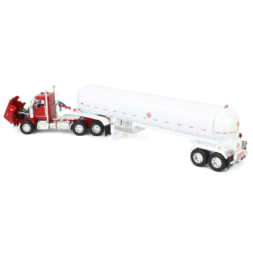 Kenworth T800 Day Cab w/Mississippi Liquefied Petroleum Tanker Trailer (Red/White)