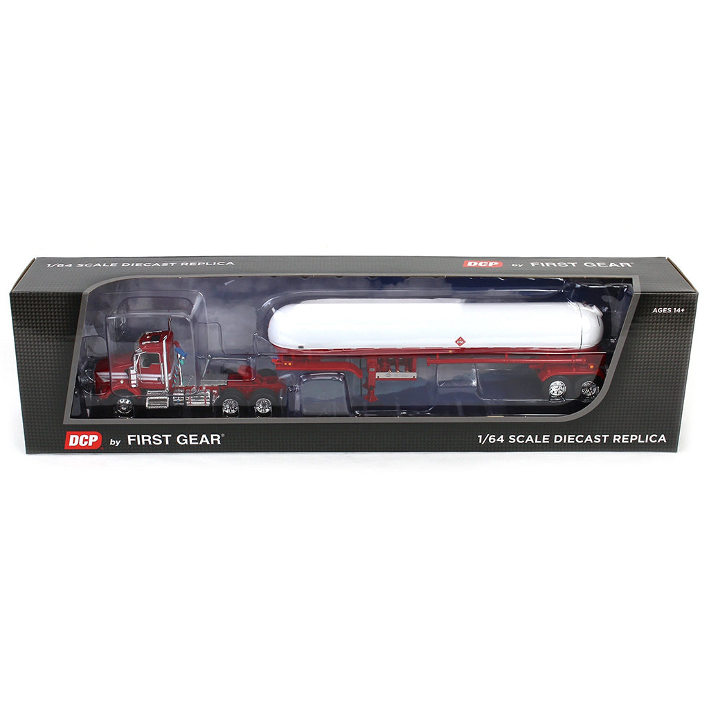 Kenworth T800 Day Cab w/Mississippi Liquefied Petroleum Tanker Trailer (Red/White)