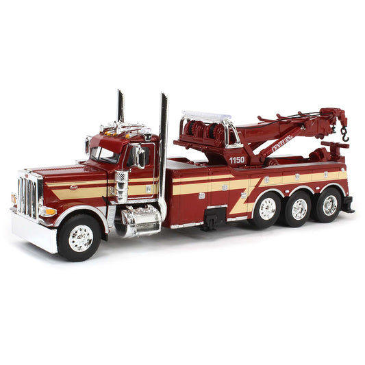Peterbilt 389 Miller Century 1150 Rotator Tri-Axle Wrecker/Tow Truck (Red/Tan)
