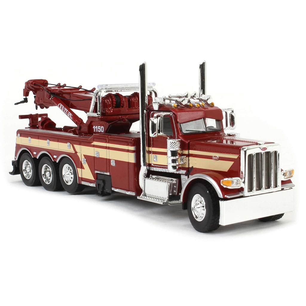 Peterbilt 389 Miller Century 1150 Rotator Tri-Axle Wrecker/Tow Truck (Red/Tan)
