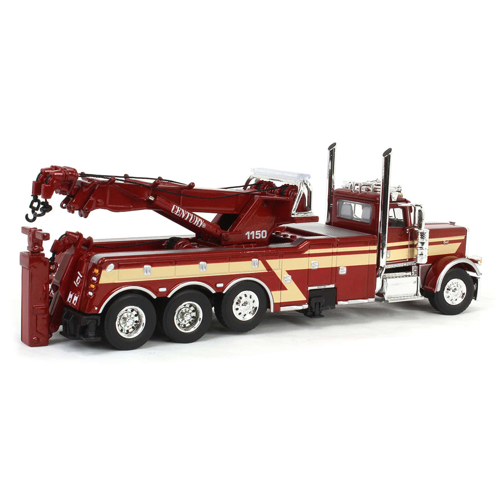 Peterbilt 389 Miller Century 1150 Rotator Tri-Axle Wrecker/Tow Truck (Red/Tan)