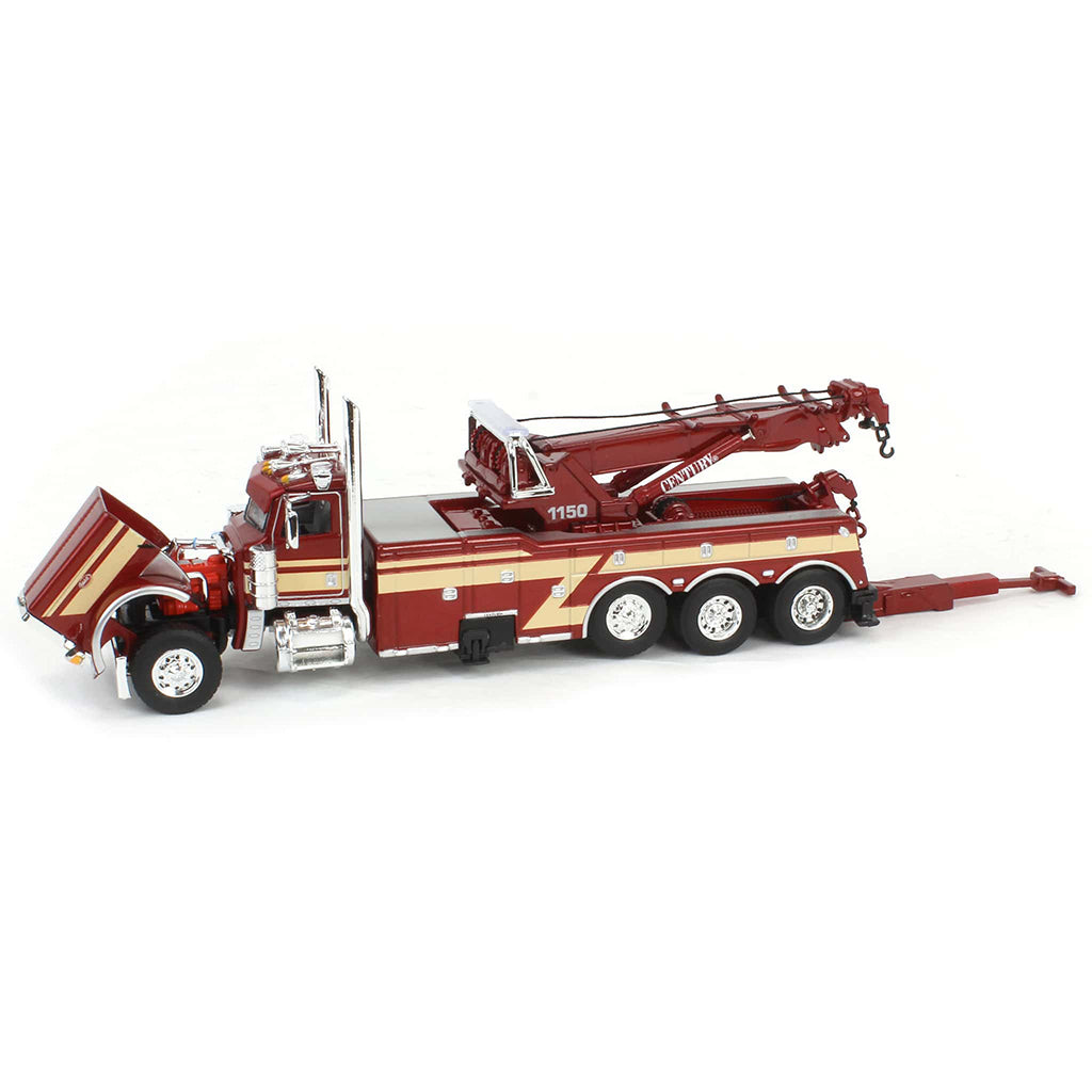 Peterbilt 389 Miller Century 1150 Rotator Tri-Axle Wrecker/Tow Truck (Red/Tan)