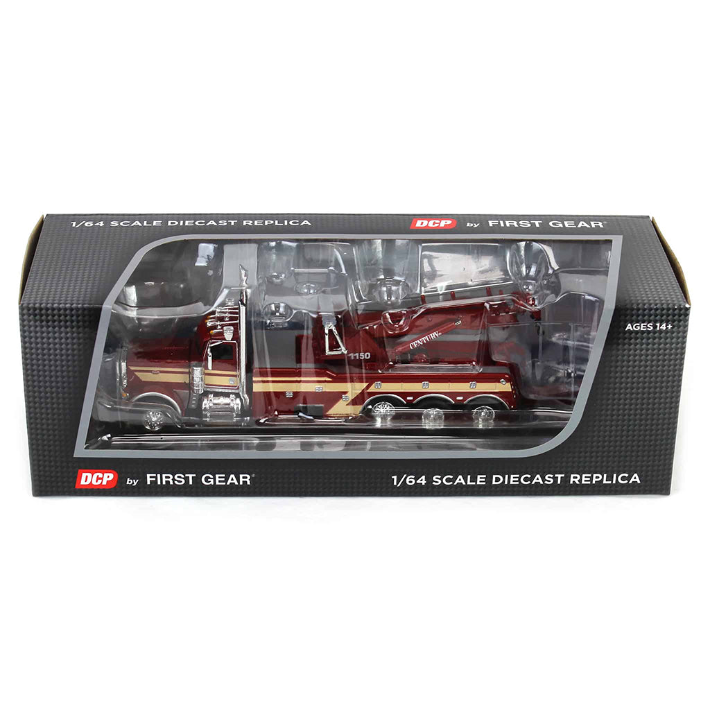 Peterbilt 389 Miller Century 1150 Rotator Tri-Axle Wrecker/Tow Truck (Red/Tan)