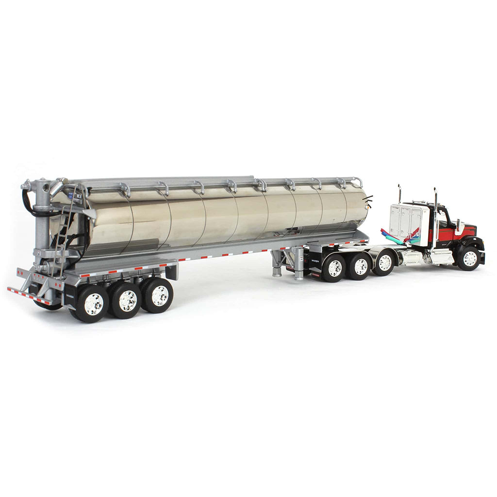 Kenworth W990 Tri-Axle Day Cab w/Walinga Tri-Axle Bulk Feed Trailer (Red/Black)