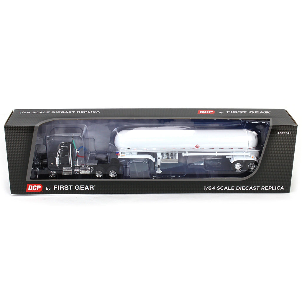 Kenworth T800 Day Cab w/Mississippi Liquefied Petroleum Tanker Trailer (Black/White)