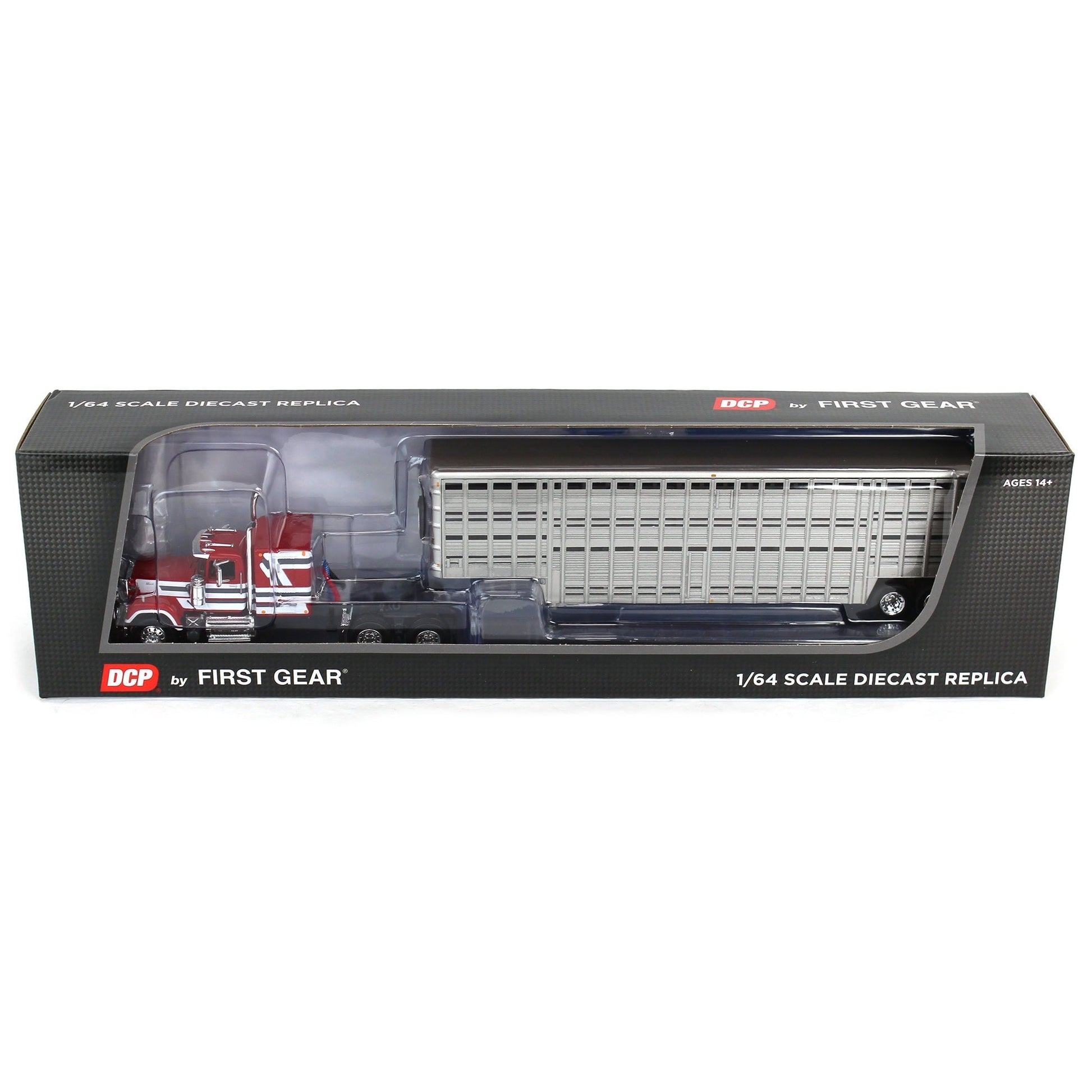 Mack Super-Liner w/45' Wilson Livestock Trailer (Red/White/Gray)