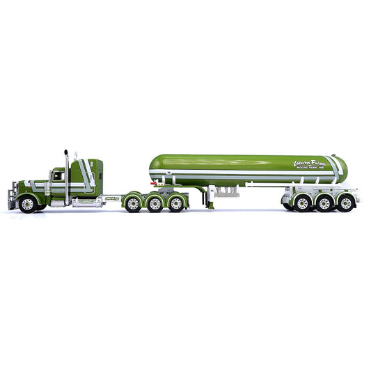 Peterbilt 389 Tri-Axle w/Mississippi Anhydrous Ammonia Tri-Axle Tanker Trailer "Loewen Farms" (Red/White) (Copy)