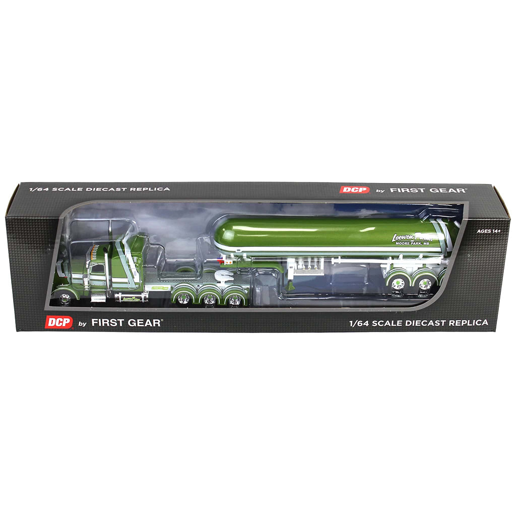 Peterbilt 389 Tri-Axle w/Mississippi Anhydrous Ammonia Tri-Axle Tanker Trailer "Loewen Farms" (Red/White) (Copy)
