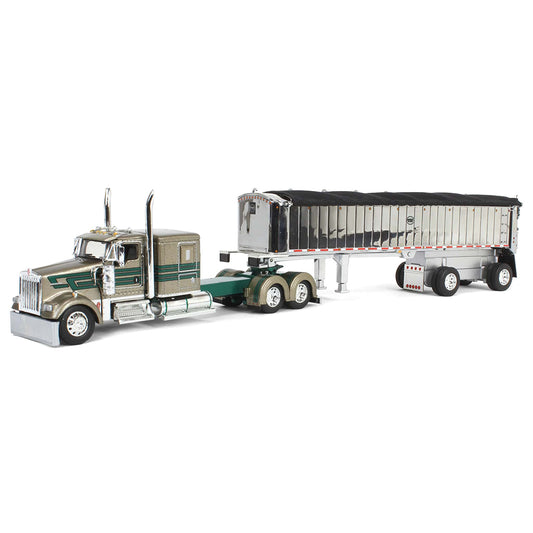 Kenworth W900L w/MAC Coal Square Bottom Spread-Axle End Dump Trailer "D&D Hauling & Excavating"