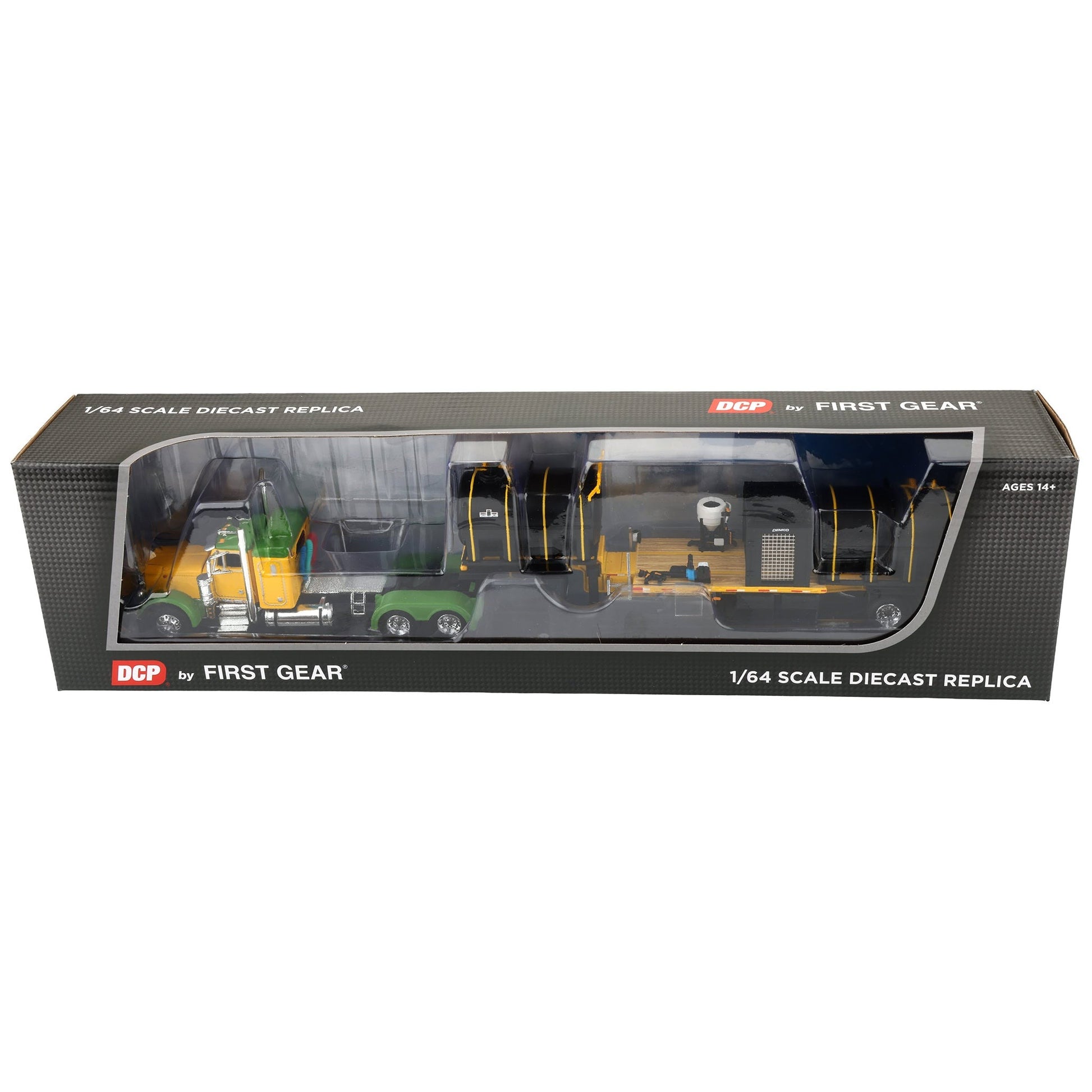 Model truck in packaging with 'First Gear' branding on a white background