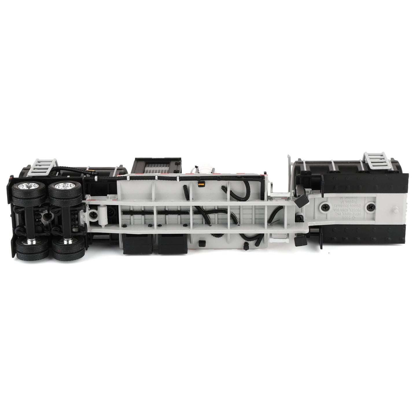 Model of a truck chassis on a white background