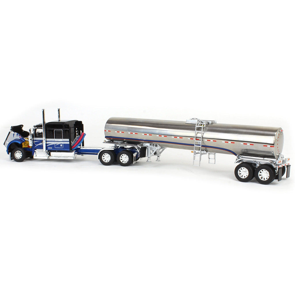 Kenworth W900L w/Brenner Chemical Tanker Trailer (Black/Blue/Silver)