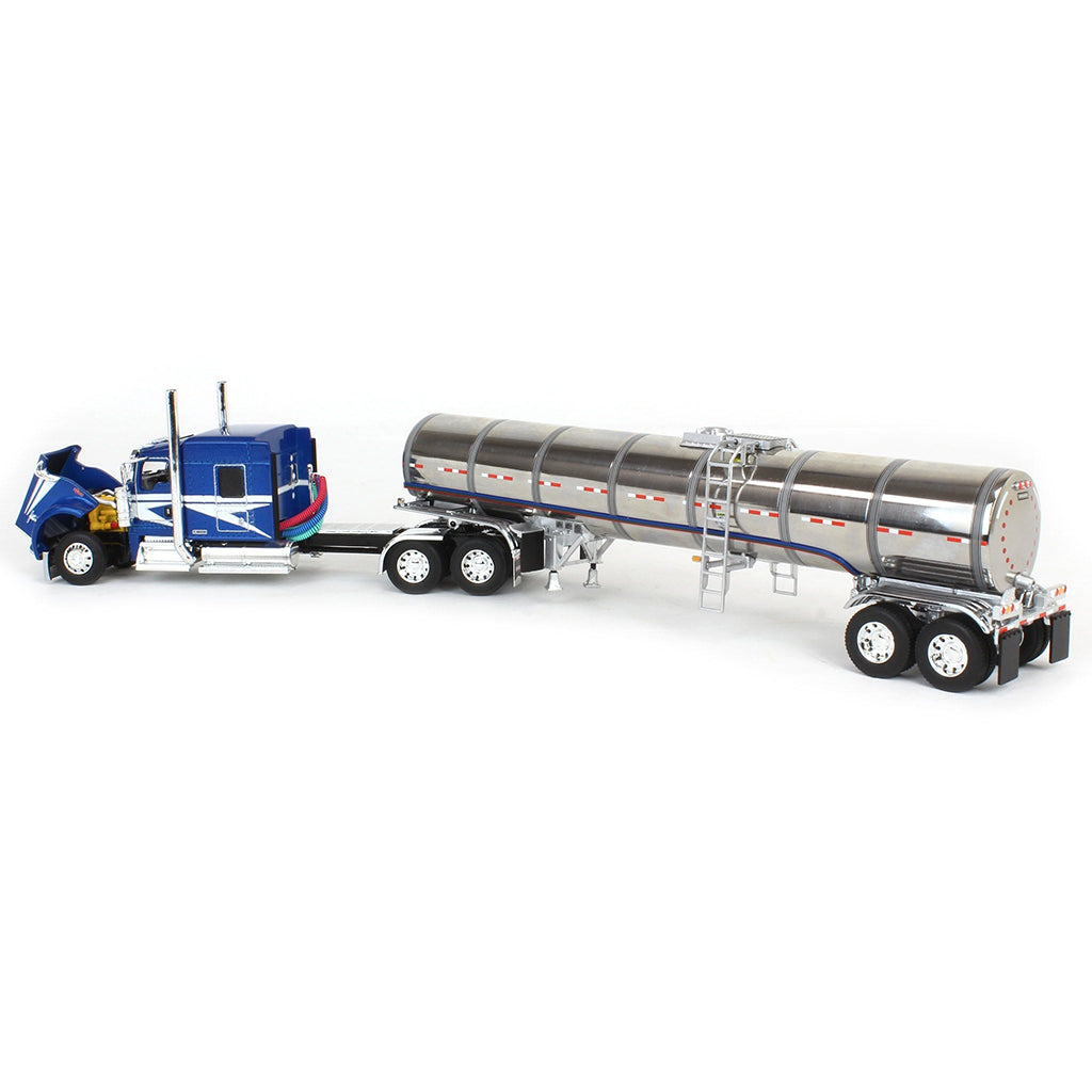 Kenworth W900L w/Brenner Chemical Tanker Trailer (Blue/White)